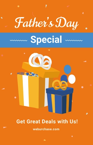 Father's Day Deal Poster Template