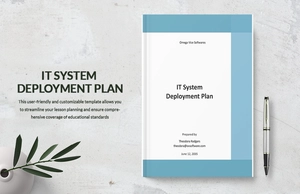 IT System Deployment Plan Template IT System Deployment Plan Template