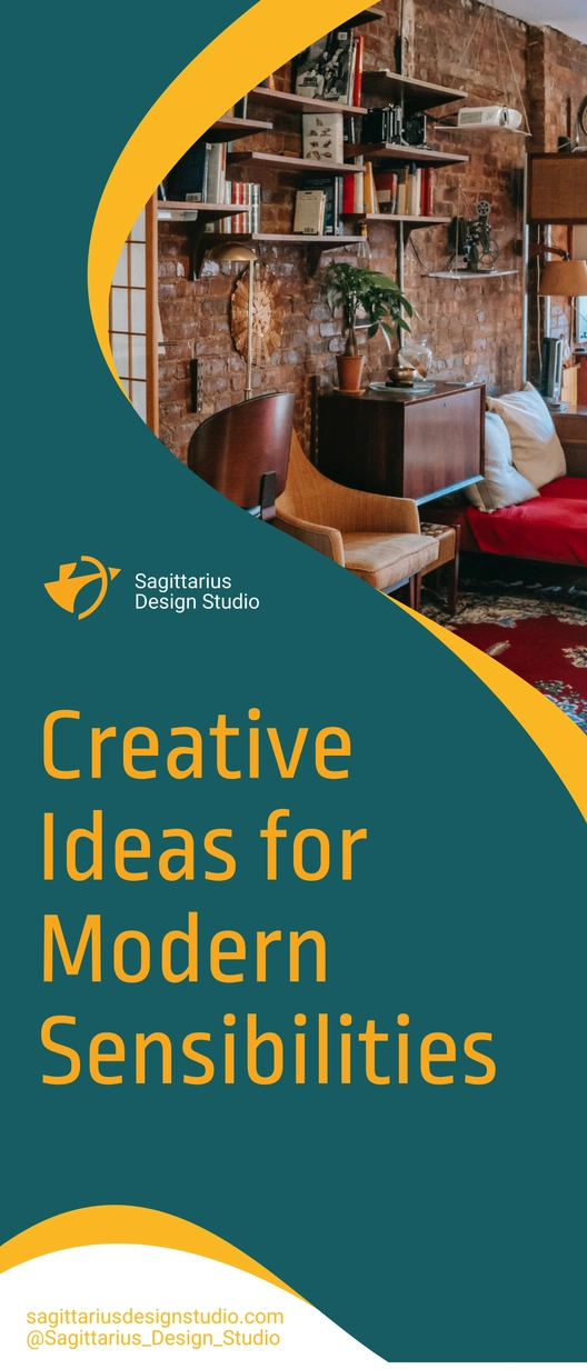 Modern Interior Design Roll Up Banner Template