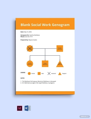 Blank Social Work Genogram Template Blank Social Work Genogram Template