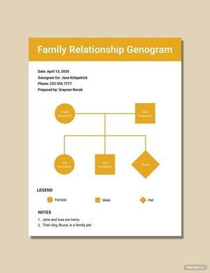Family Relationship Genogram Template Family Relationship Genogram Template
