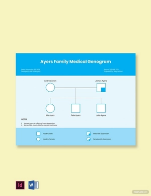 Family Medical Genogram Template Family Medical Genogram Template