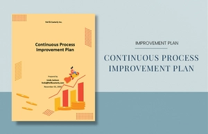 Continuous Process Improvement Plan Template