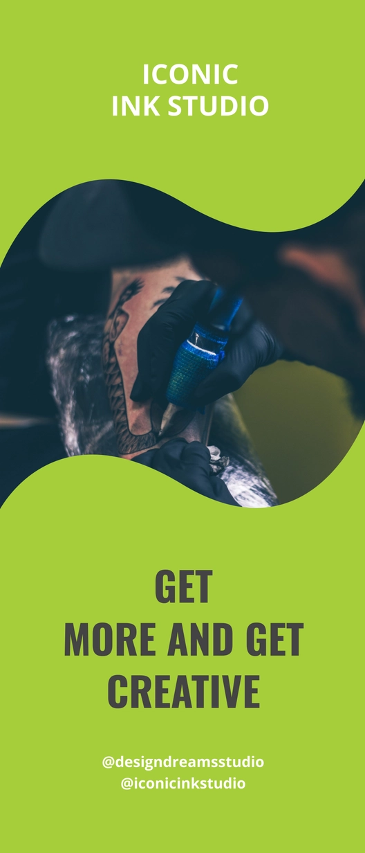 Tattoo Studio Rollup Banner Template