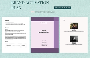 Simple Brand Activation Plan Template
