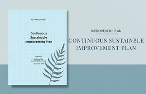 Continuous Sustainable Improvement Plan Template
