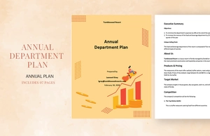 Annual Department Plan Template