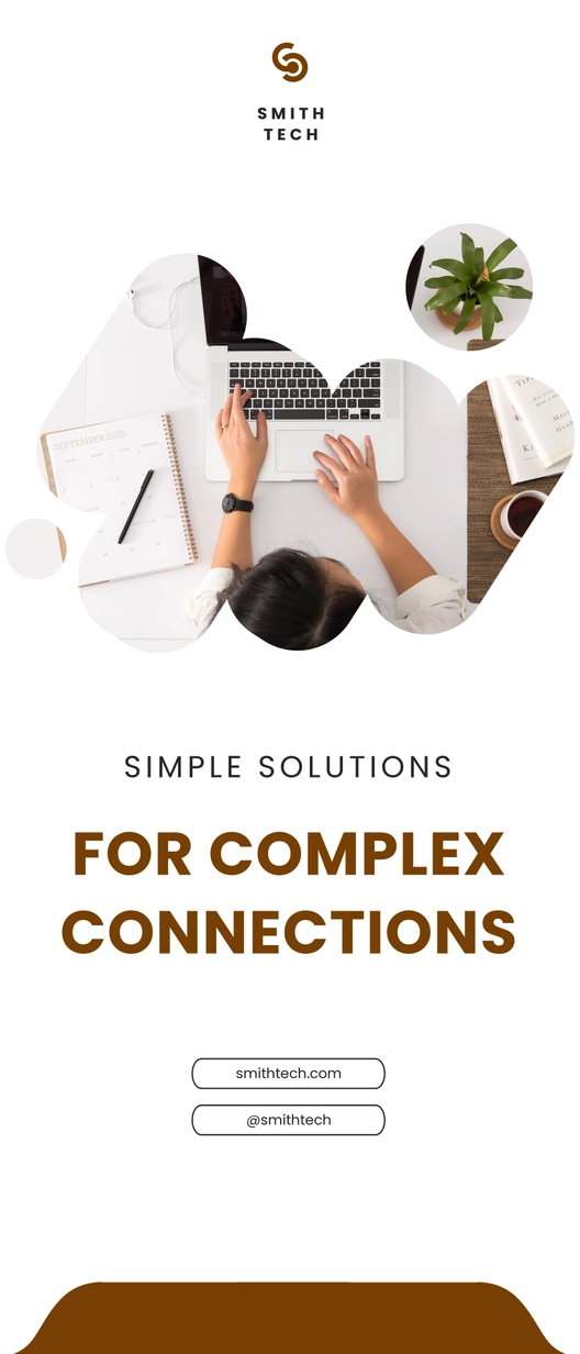 Elegant Social Media Roll-Up Banner Template