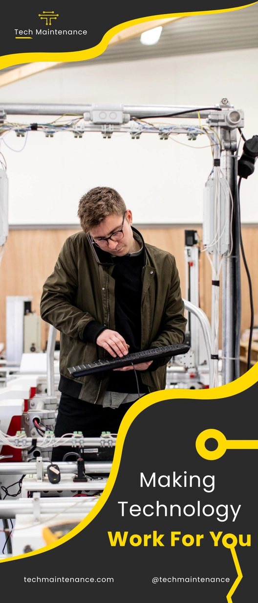 Tech Repair Roll Up Banner Template