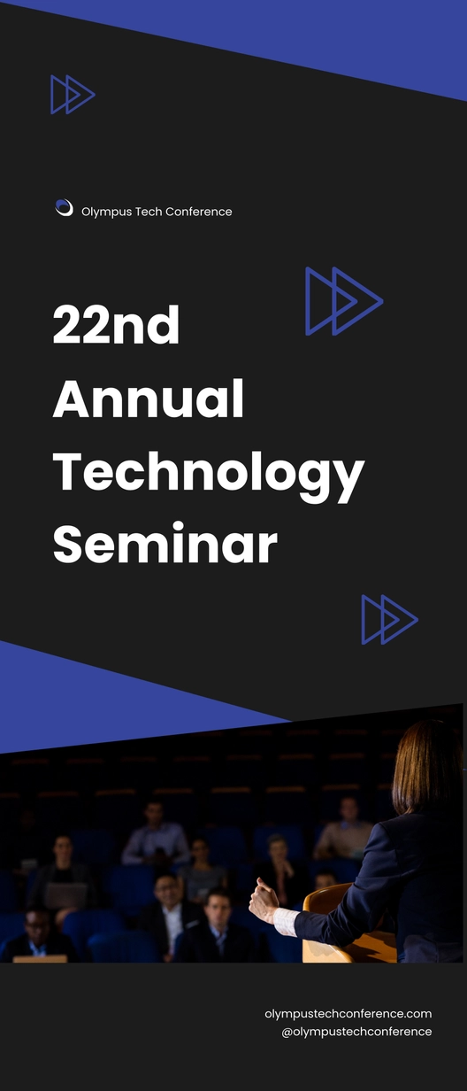 Business Conference Rollup Banner Template