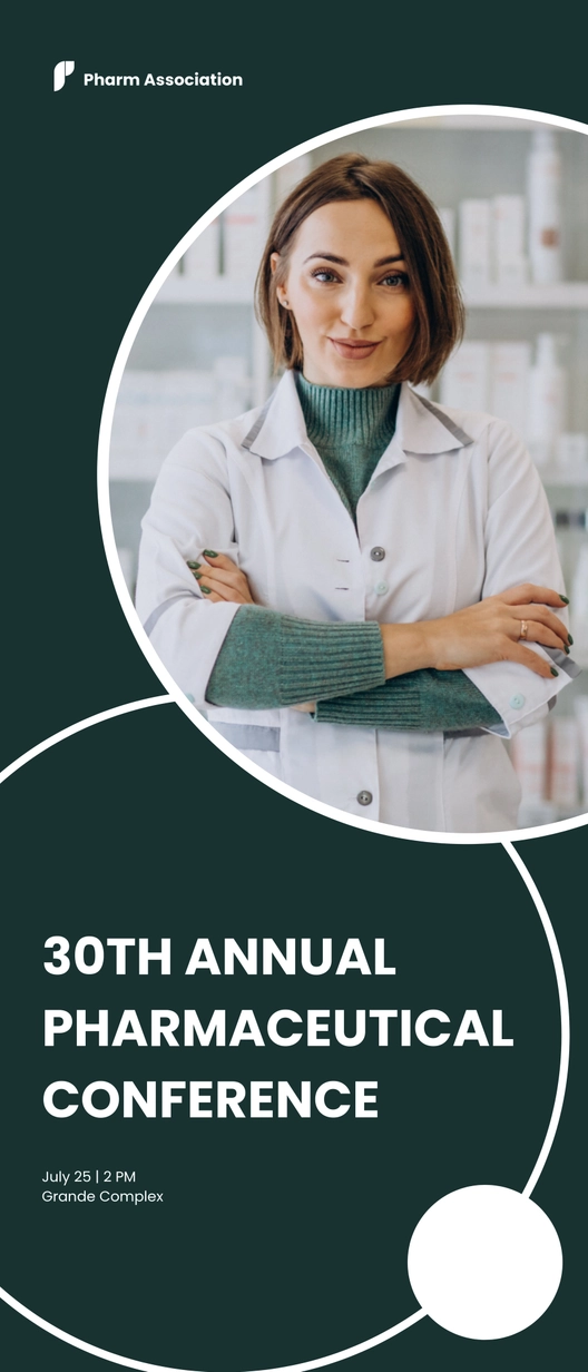 Elegant Conference Roll Up Banner Template