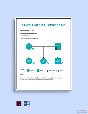Simple Medical Genogram Template