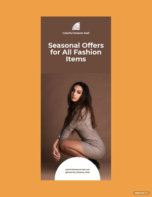 Season Sale Roll Up Banner Template