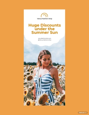Summer Sale Roll Up Banner Template