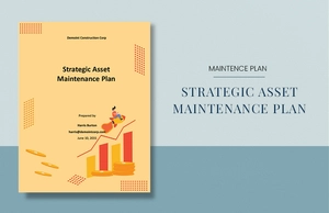 Strategic Asset Maintenance Plan Template