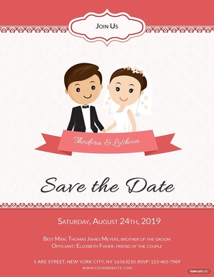 Unique Wedding Invitation Card Template
