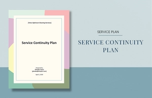 Basic Service Continuity Plan Template