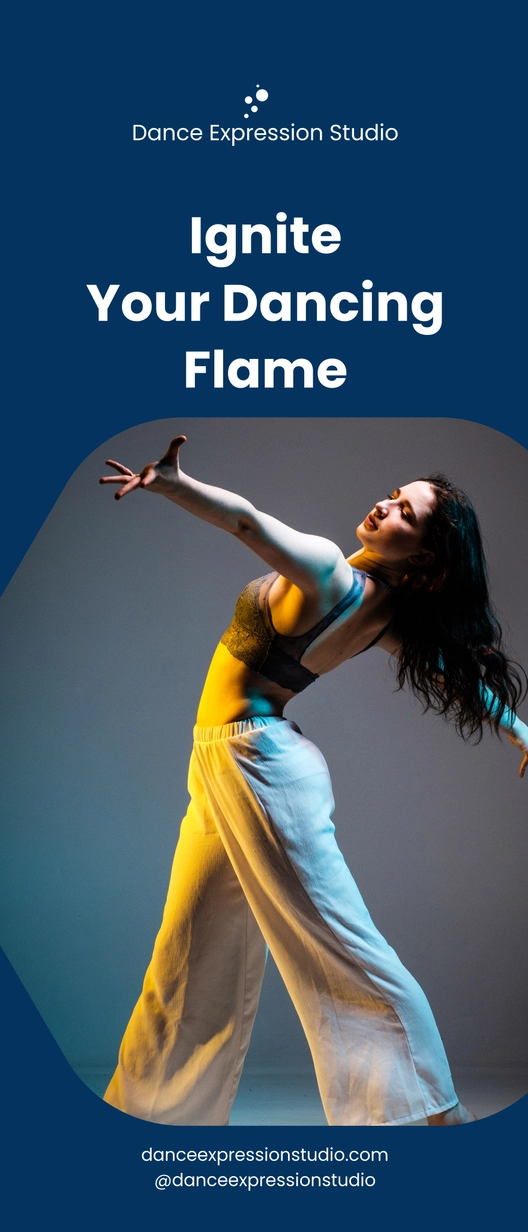 Dance Studio Roll Up Banner Template