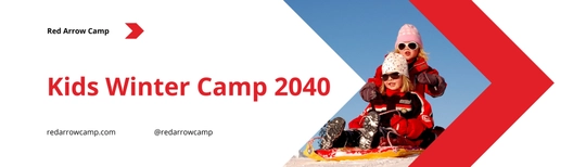 Kids Winter Camp Billboard Template