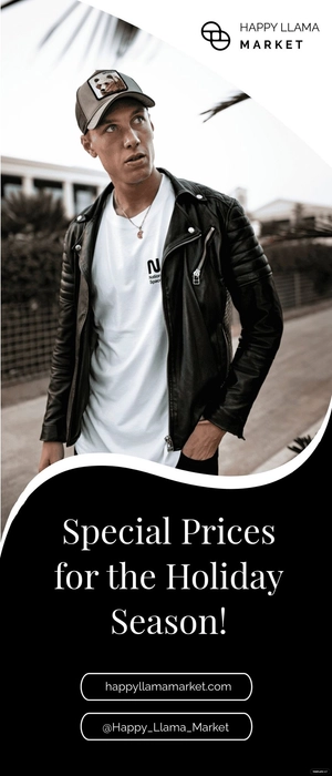 Holiday Sale Roll-Up Banner Template