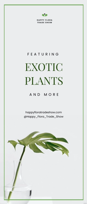 Plant Sale Show Roll Up Banner Template