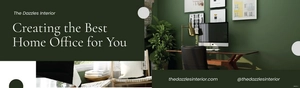 Home Office Interior Billboard Template