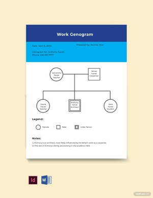 Basic Work Genogram Template