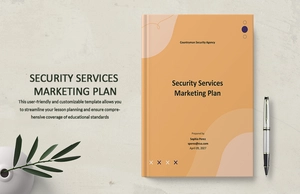 Security Services Marketing Plan Template