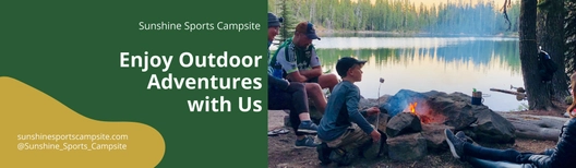 Camping Advertising Billboard Template