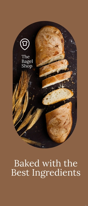 Bakery Promotion Rollup Banner Template