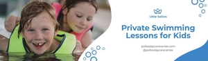 Kids Swimming Lessons Billboard Template