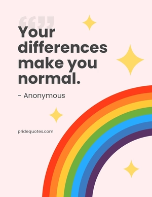 Pride Month Quote Flyer Template