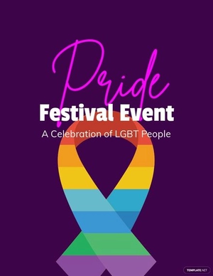 Pride Month Celebration Flyer Template