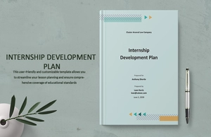 Internship Development Plan Template