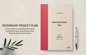 Internship Project Plan Template