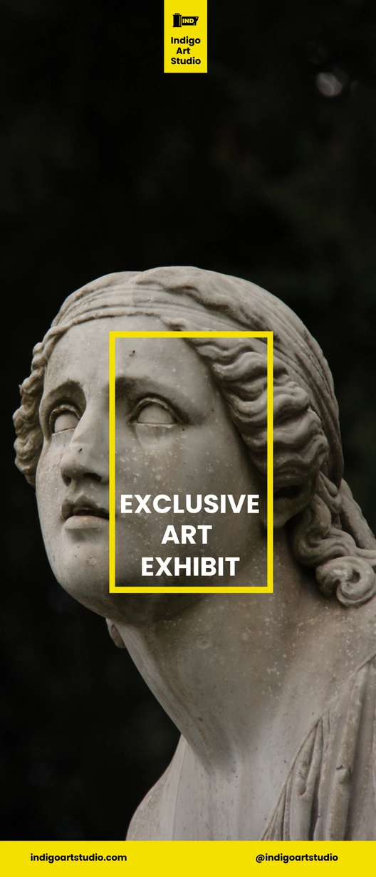 Art Event Roll-Up Banner Template