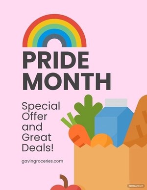 Pride Month Offer Flyer Template