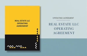 Real Estate LLC Operating Agreement Template