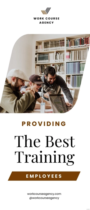 Training Agency Roll Up Banner Template
