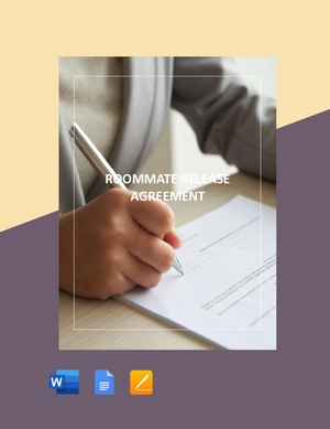 Roommate Release Agreement Template