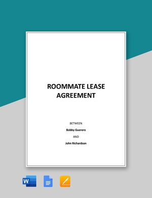 Roommate Lease Agreement Template Roommate Lease Agreement Template