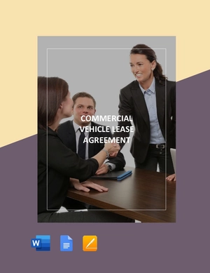 Commercial Vehicle Lease Agreement Template
