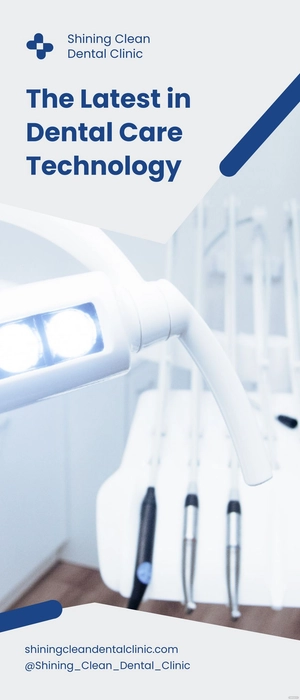Modern Dental Roll Up Banner Template