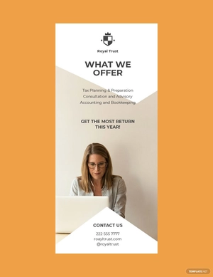 Corporate Tax Refund Rack Card Template