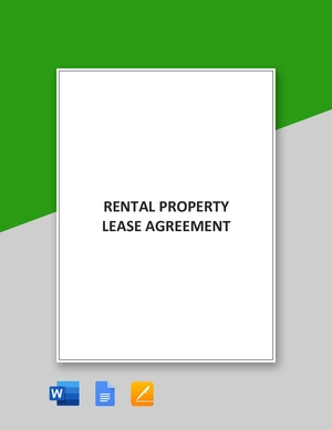 Rental Property Lease Agreement Template