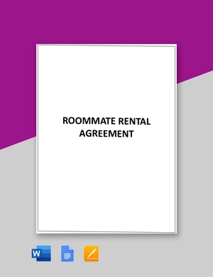 Roommate Rental Agreement Template Roommate Rental Agreement Template