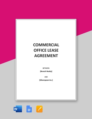 Commercial Office Lease Agreement Template