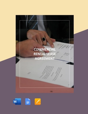 Sample Commercial Rental Lease Agreement Template