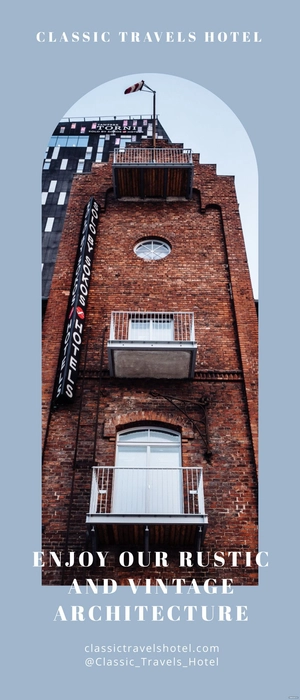 Vintage Architecture Roll Up Banner Template