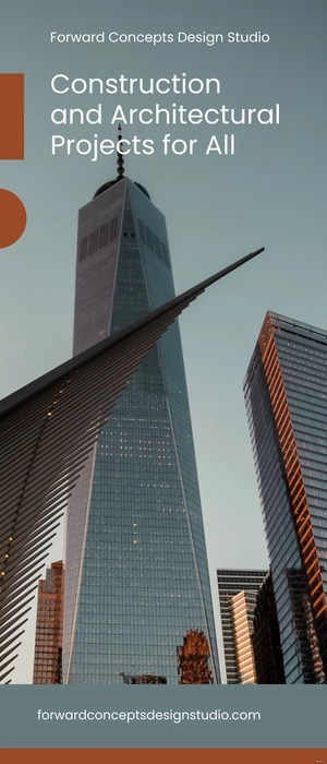 Architecture Services Roll Up Banner Template